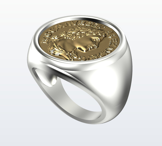 	Ring Alexander money 3D Print 506687