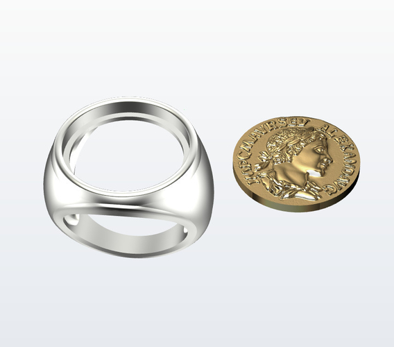 	Ring Alexander money 3D Print 506688