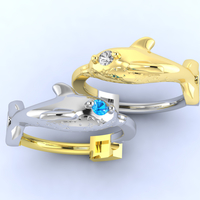 Jewelry earrings Dolphin - Thumbnail 1
