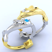 Jewelry earrings Dolphin - Thumbnail 2