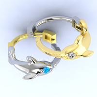 Jewelry earrings Dolphin - Thumbnail 4