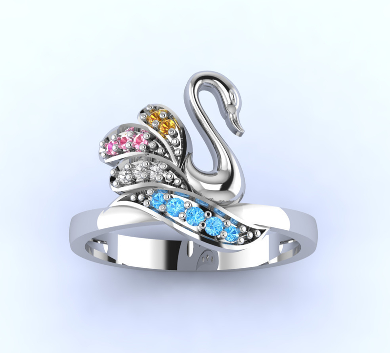 	JEWELRY SWAN RING