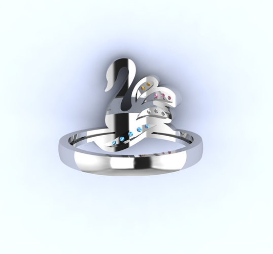 	JEWELRY SWAN RING 3D Print 506697