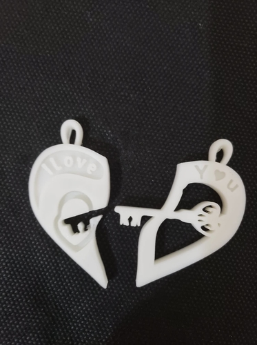 heart key chain 3D Print 506737