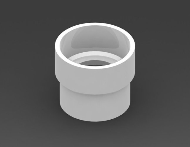 Schedule 40 Double-sided Bushing 3D Print 50675