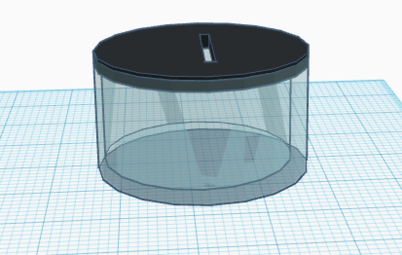 Coin container (Non twist able top)