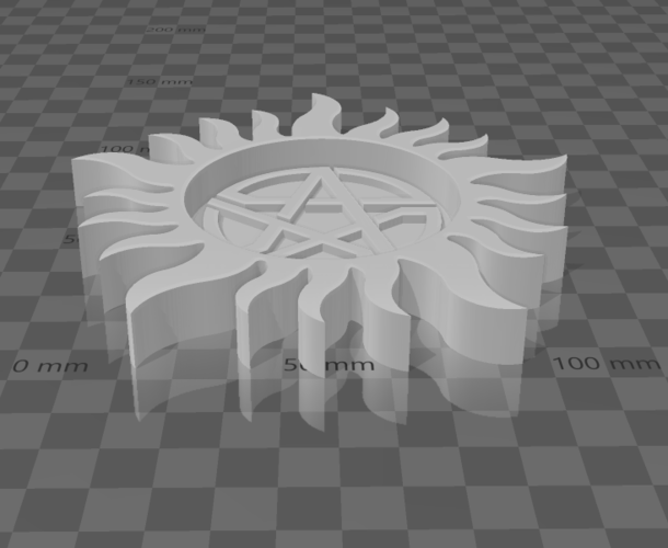 Supernatural Inspired Coaster 3D Print 507000