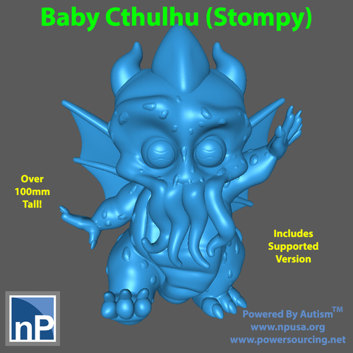 Baby Cthulhu, version 1 3D Print 507007