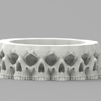 Small Skull planter 3D Printing 507026