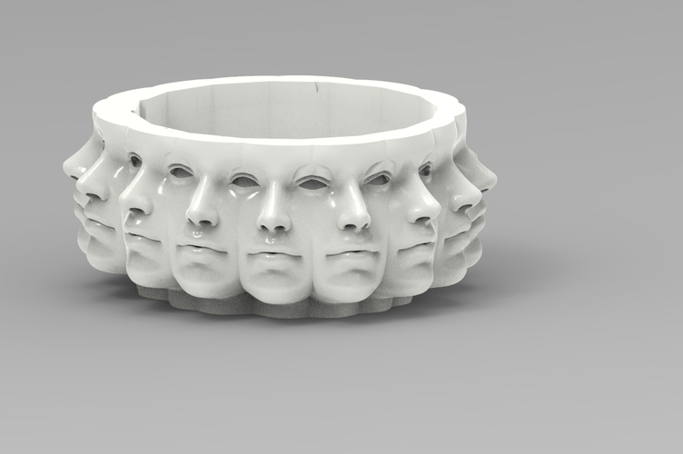 Polyface planter  3D Print 507027