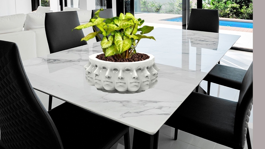 Polyface planter  3D Print 507028