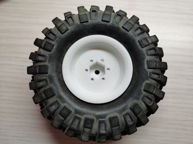 1/10 RC 攀爬/穿越车用轮毂 Wheel Hub 3D Print 507033