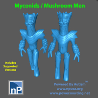 Small Fungus / Mushroom Men 02 3D Printing 507045
