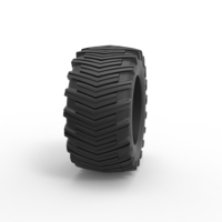 Diecast pulling tractor rear tire 12 Scale 1:25 - Thumbnail 3