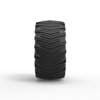 Diecast pulling tractor rear tire 12 Scale 1:25 - Thumbnail 4