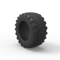 Diecast pulling tractor rear tire 12 Scale 1:25 - Thumbnail 8