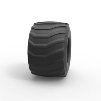 Diecast Monster Jam tire 21 Scale 1:25 - Thumbnail 3