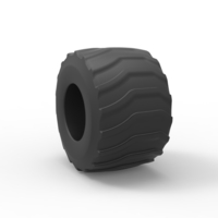 Diecast Monster Jam tire 21 Scale 1:25 - Thumbnail 8