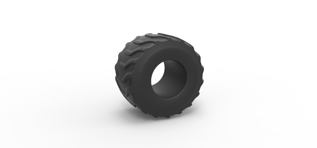 Diecast Monster Jam tire 22 Scale 1:25 3D Print 507136