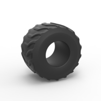 Diecast Monster Jam tire 22 Scale 1:25 - Thumbnail 1