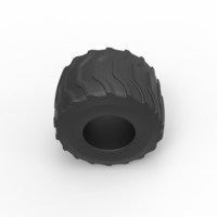 Diecast Monster Jam tire 22 Scale 1:25 - Thumbnail 6