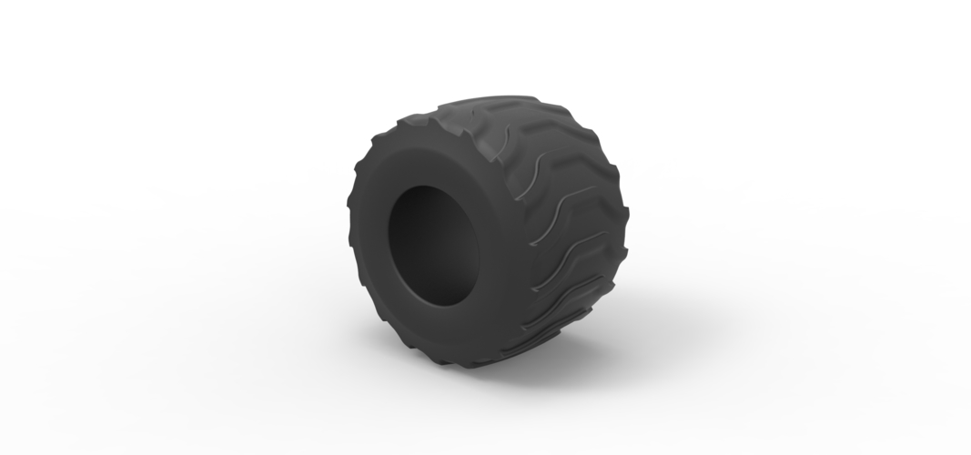 Diecast Monster Jam tire 22 Scale 1:25 3D Print 507142