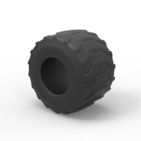 Diecast Monster Jam tire 22 Scale 1:25 - Thumbnail 7