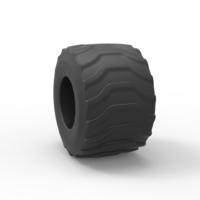 Diecast Monster Jam tire 22 Scale 1:25 - Thumbnail 8
