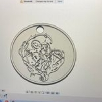 jack and sally key chain  - Thumbnail 2