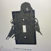 Small darthvader lightswitch cover 3D Printing 507168