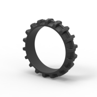 Diecast Tractor tire 10 Scale 1:25 - Thumbnail 7