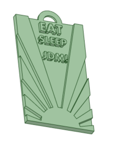 Eat Sleep Jdm Keychain 3D Print 507220