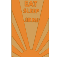 Eat Sleep Jdm Keychain - Thumbnail 2