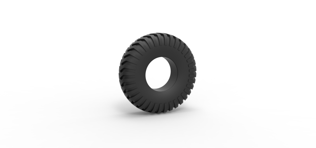 Diecast military truck tire 12 Scale 1:25 3D Print 507234