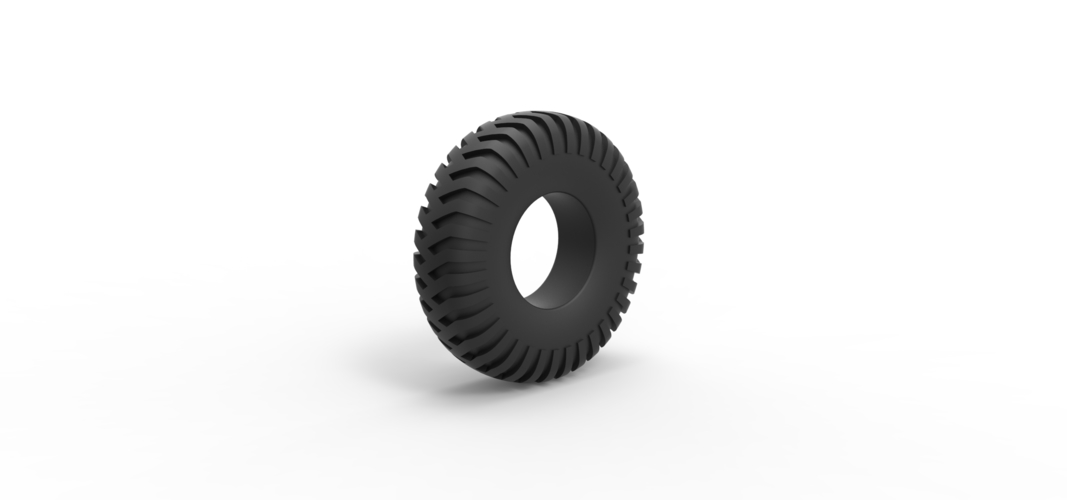 Diecast military truck tire 12 Scale 1:25 3D Print 507235