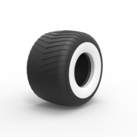 Diecast Monster Jam Whitewall tire Scale 1:25 - Thumbnail 2