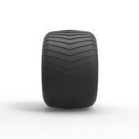 Diecast Monster Jam Whitewall tire Scale 1:25 - Thumbnail 4