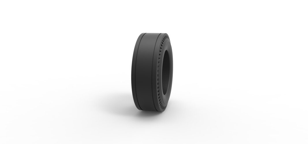 Diecast rear tire of vintage dragster Version 3 Scale 1:25 3D Print 507271