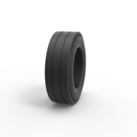 Diecast rear tire of vintage dragster Version 4 Scale 1:25 - Thumbnail 3