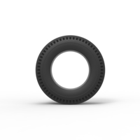 Diecast rear tire of vintage dragster Version 4 Scale 1:25 - Thumbnail 5