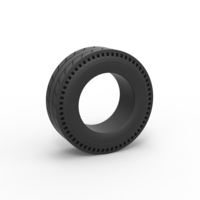 Diecast rear tire of vintage dragster Version 5 Scale 1:25 - Thumbnail 1