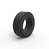 Diecast rear tire of vintage dragster Version 5 Scale 1:25 - Thumbnail 2