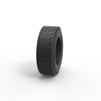 Diecast rear tire of vintage dragster Version 6 Scale 1:25 - Thumbnail 3