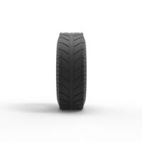 Diecast rear tire of vintage dragster Version 6 Scale 1:25 - Thumbnail 4