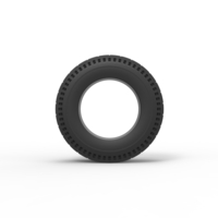 Diecast rear tire of vintage dragster Version 6 Scale 1:25 - Thumbnail 5