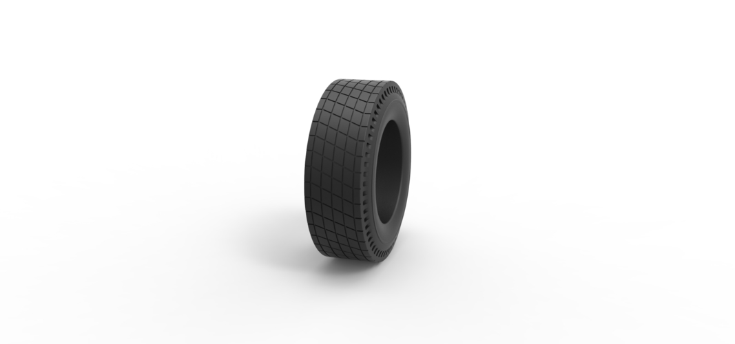 Diecast rear tire of vintage dragster Version 7 Scale 1:25 3D Print 507380