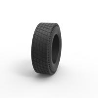 Diecast rear tire of vintage dragster Version 7 Scale 1:25 - Thumbnail 3