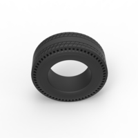 Diecast rear tire of vintage dragster Version 8 Scale 1:25 - Thumbnail 6