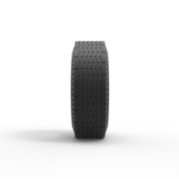 Diecast rear tire of vintage dragster Version 9 Scale 1:25 - Thumbnail 4