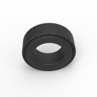 Diecast rear tire of vintage dragster Version 9 Scale 1:25 - Thumbnail 6